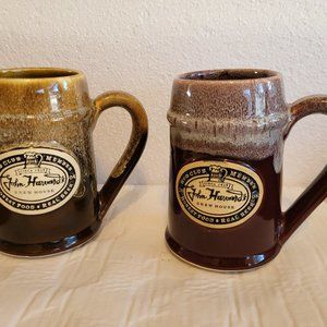2004 & 2008 John Harvard’s Mug Club Member Beer Stein Bundle of 2 Mugs